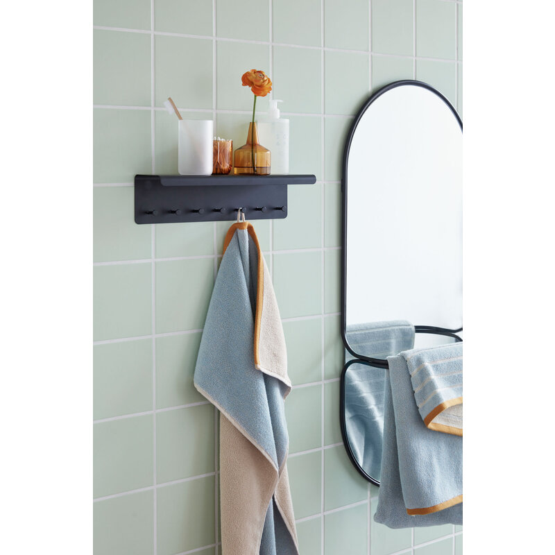 Hübsch-collectie Carry Wall Mirror Black