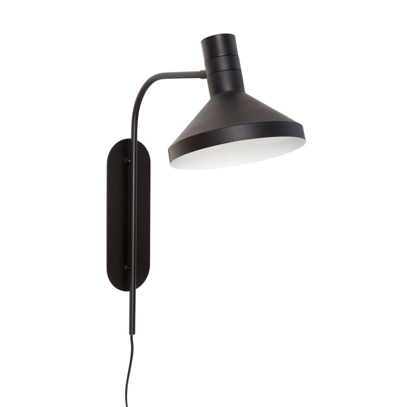 Hübsch-collectie Studio Wandlamp Zwart