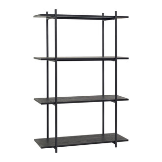 Hübsch Norm Shelf Unit Single Large Black