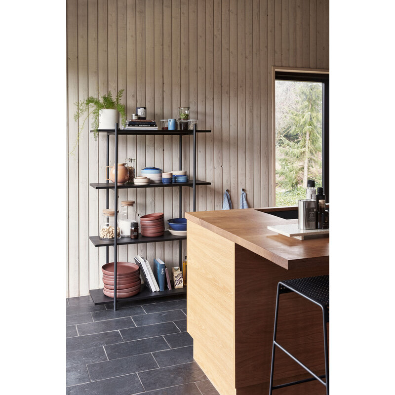 Hübsch-collectie Norm Shelf Unit Single Large Black