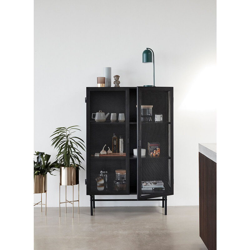 Hübsch-collectie Edge Kast Dubbel Zwart