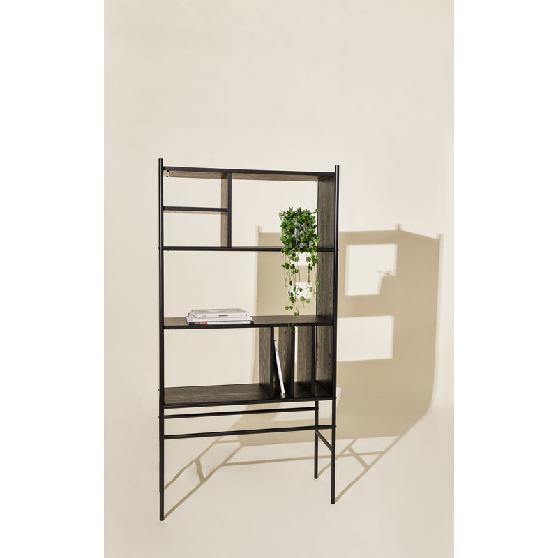 Hübsch-collectie Divide Shelf Unit Black
