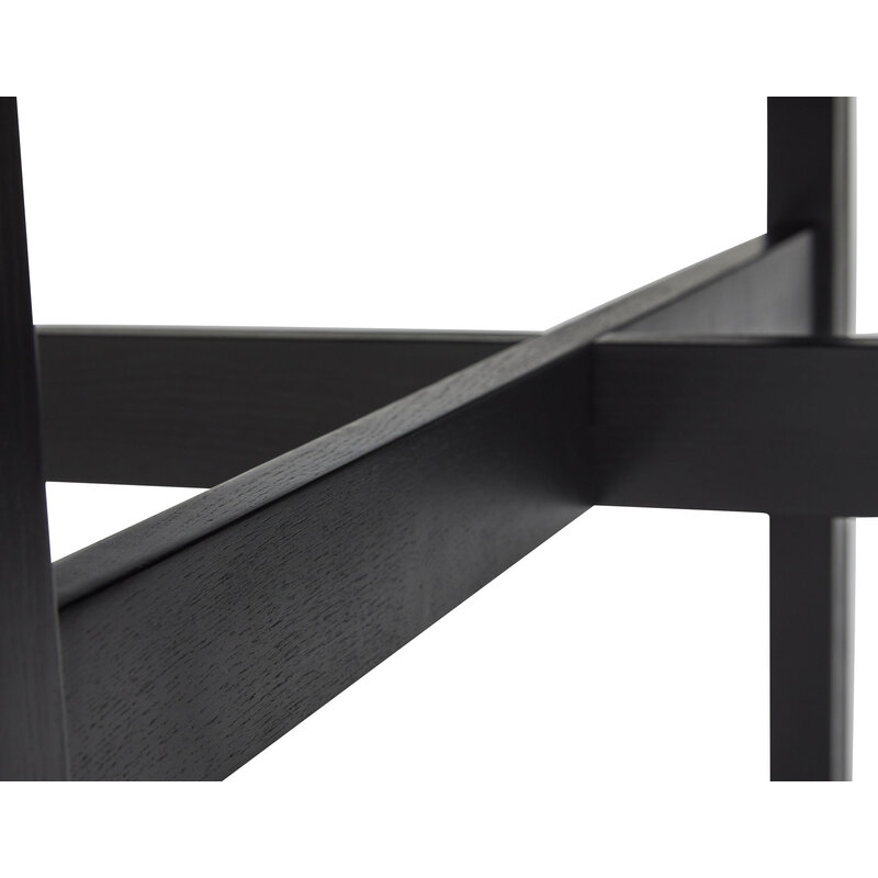 Hübsch-collectie Fjord Dining Table Round Small Black