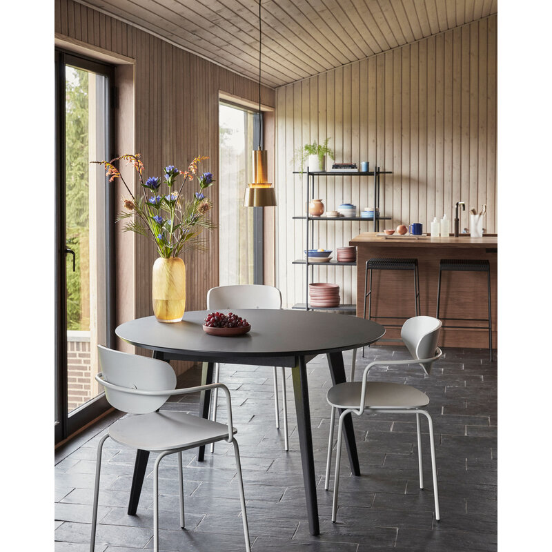 Hübsch-collectie Stay Dining Table Round Black