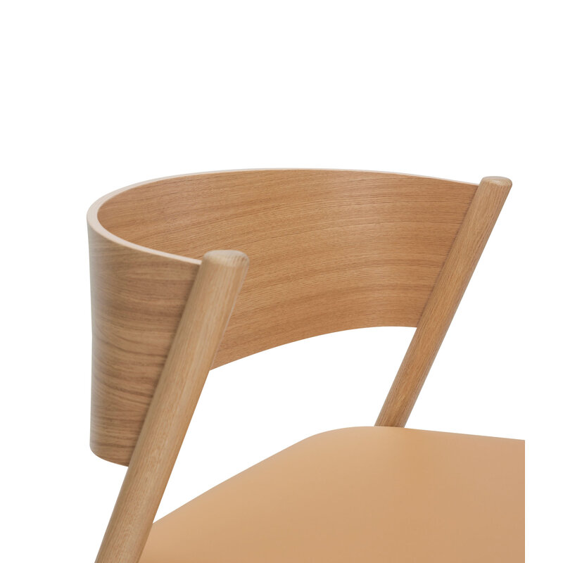 Hübsch-collectie Oblique Lounge Chair Seat Natural