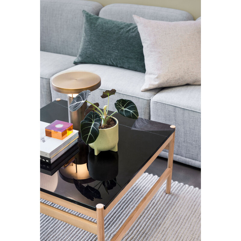 Hübsch-collectie Raw Coffee Table Black/Natural