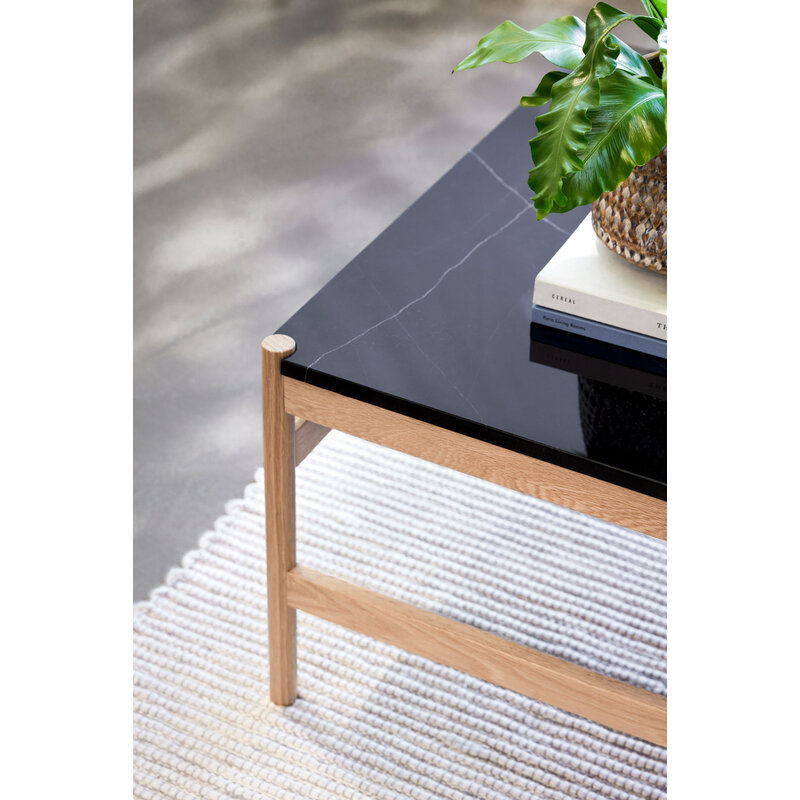 Hübsch-collectie Raw Coffee Table Black/Natural