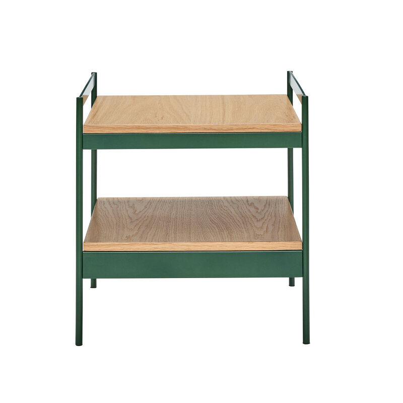 Hübsch-collectie Jaunty Side Table Green/Natural