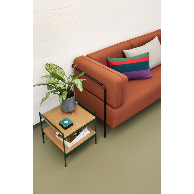 Hübsch-collectie Jaunty Side Table Green/Natural