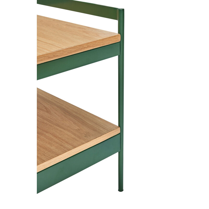 Hübsch-collectie Jaunty Side Table Green/Natural