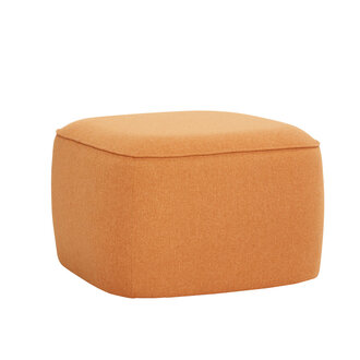Hübsch Cube Pouffe Orange