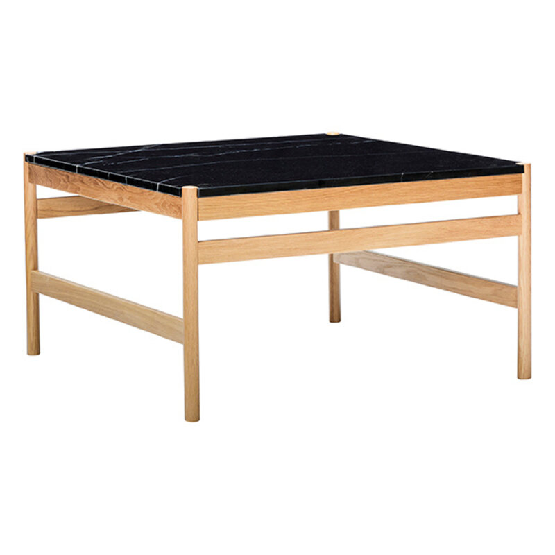 Hübsch-collectie Raw Coffee Table Black/Natural