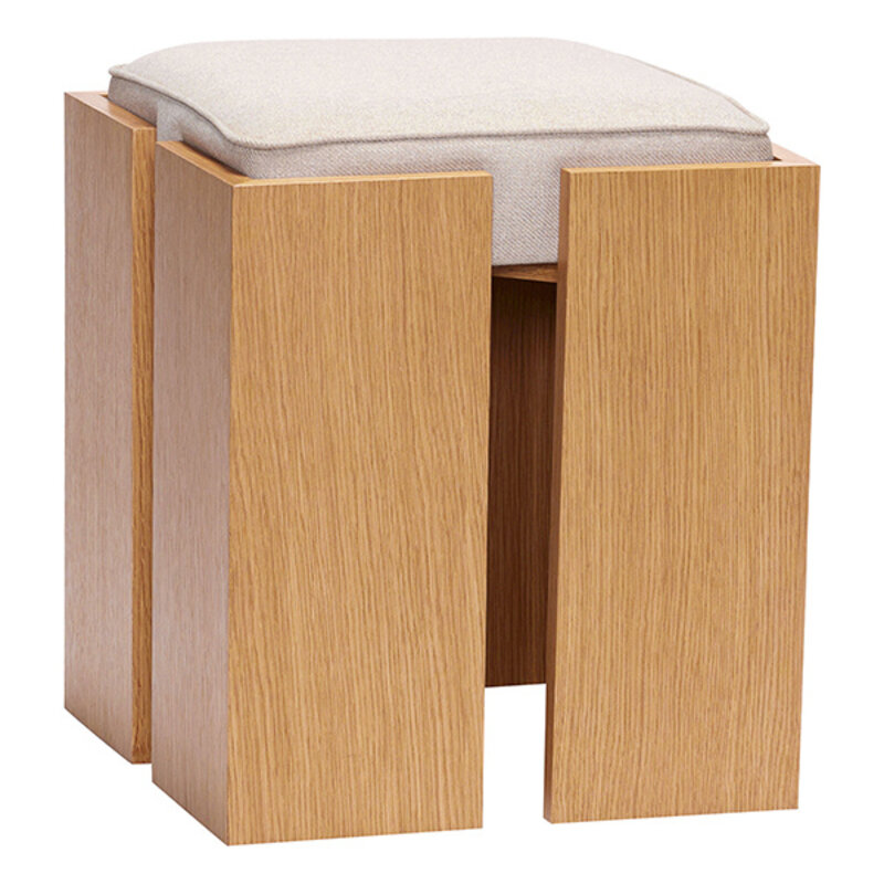 Hübsch-collectie Forma Stool Sand/Natural