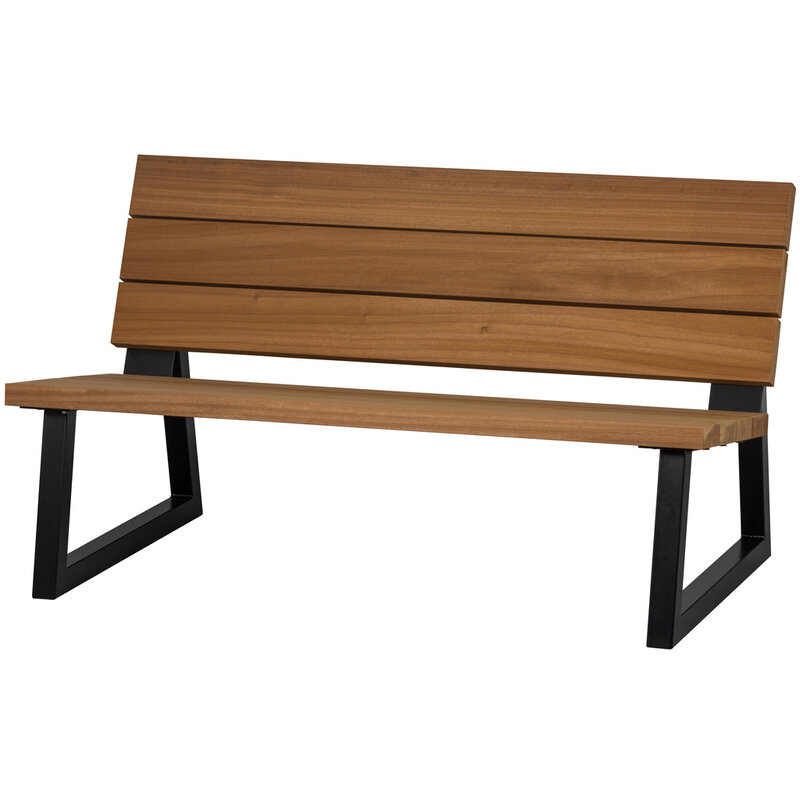 BANCO OUTDOOR BANK HOUT NATUREL / METAAL [fsc]