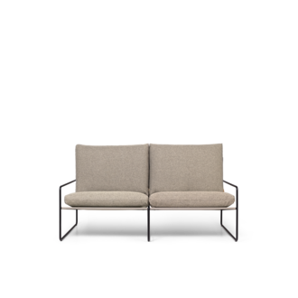 ferm LIVING Desert loungbank outdoor 2 zits Dolce  Black/Dark Sand
