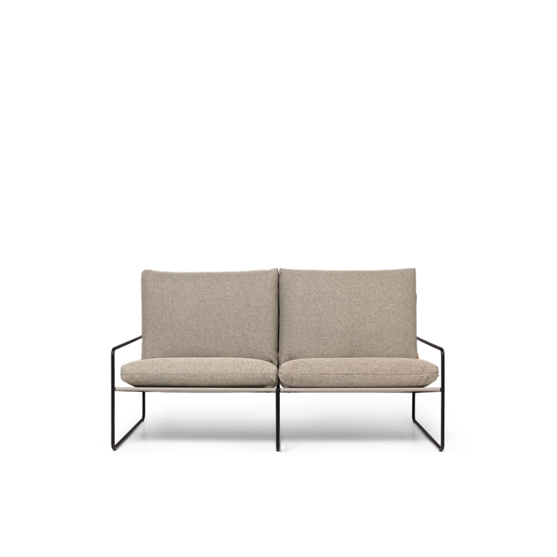 ferm LIVING-collectie Desert 2-seater Dolce - Black/Dark Sand