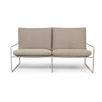 ferm LIVING Desert loungbank outdoor 2 zits Dolce  Cashmere/Dark Sand