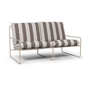 ferm LIVING Desert 2-seater Stripe - Cashmere/Chocolate