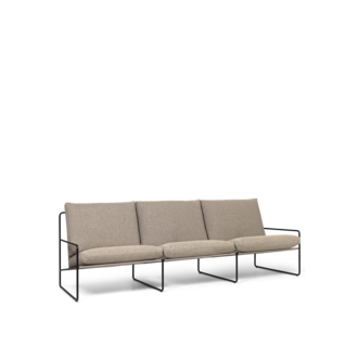 ferm LIVING Desert loungbank outdoor 3 zits Dolce  Black/Dark Sand