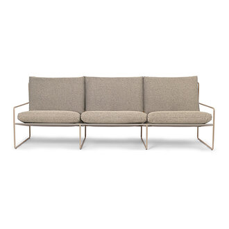 ferm LIVING Desert loungbank outdoor 3 zits Dolce  Cashmere/Dark Sand