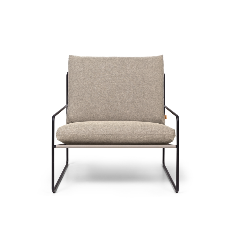 ferm LIVING-collectie Desert 1-seater Dolce - Black/Dark Sand