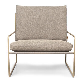 ferm LIVING Desert loungstoel outdoor Dolce - Cashmere/Dark Sand