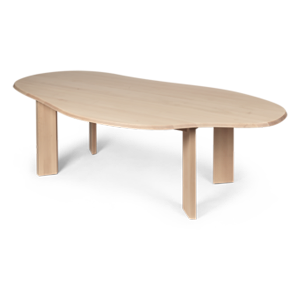ferm LIVING-collectie Tarn eettafel 220 wit geolied beuken