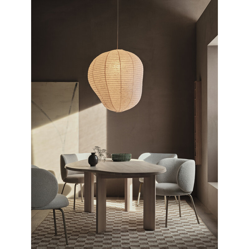 ferm LIVING-collectie Tarn eettafel 220 wit geolied beuken