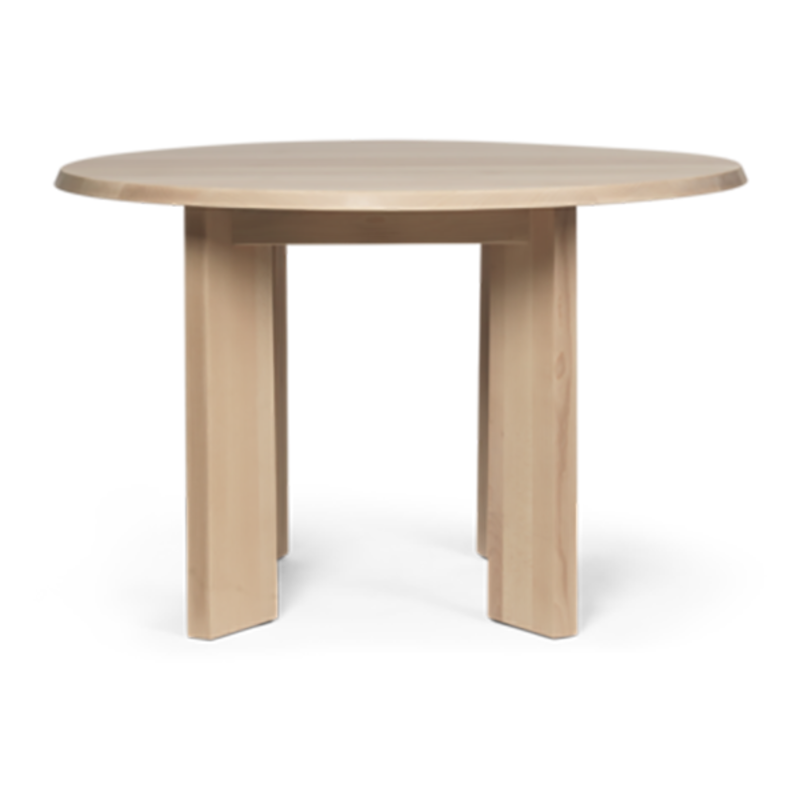 ferm LIVING-collectie Tarn eettafel 115 wit geolied beuken