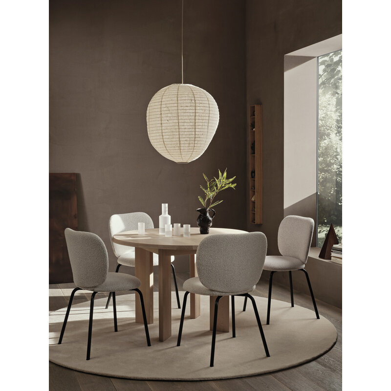 ferm LIVING-collectie Tarn eettafel 115 wit geolied beuken