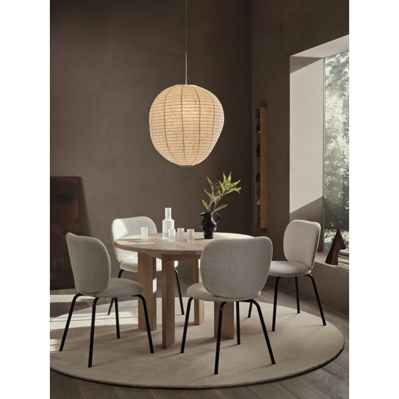 ferm LIVING-collectie Tarn eettafel 115 wit geolied beuken