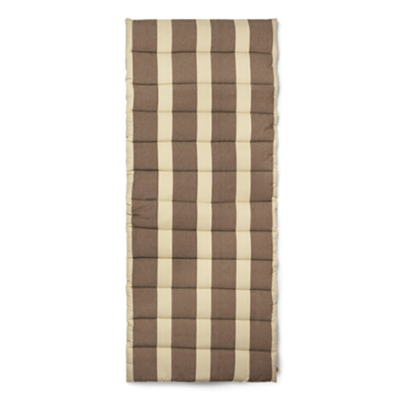 ferm LIVING-collectie Strand Quilted Matress  Carob Brown/Parchment