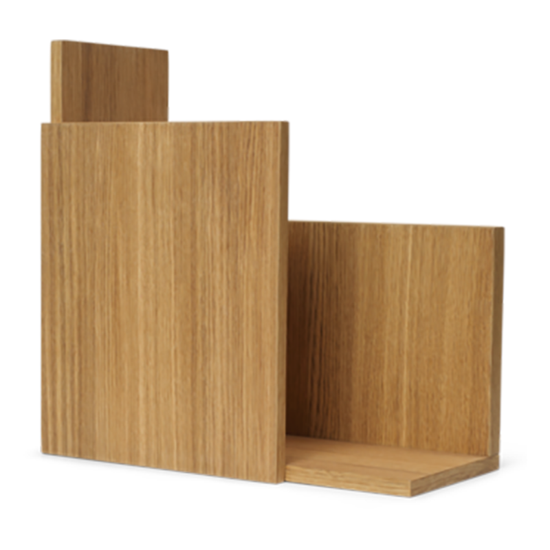 ferm LIVING-collectie Stagger Shelf  Square  Oiled Oak