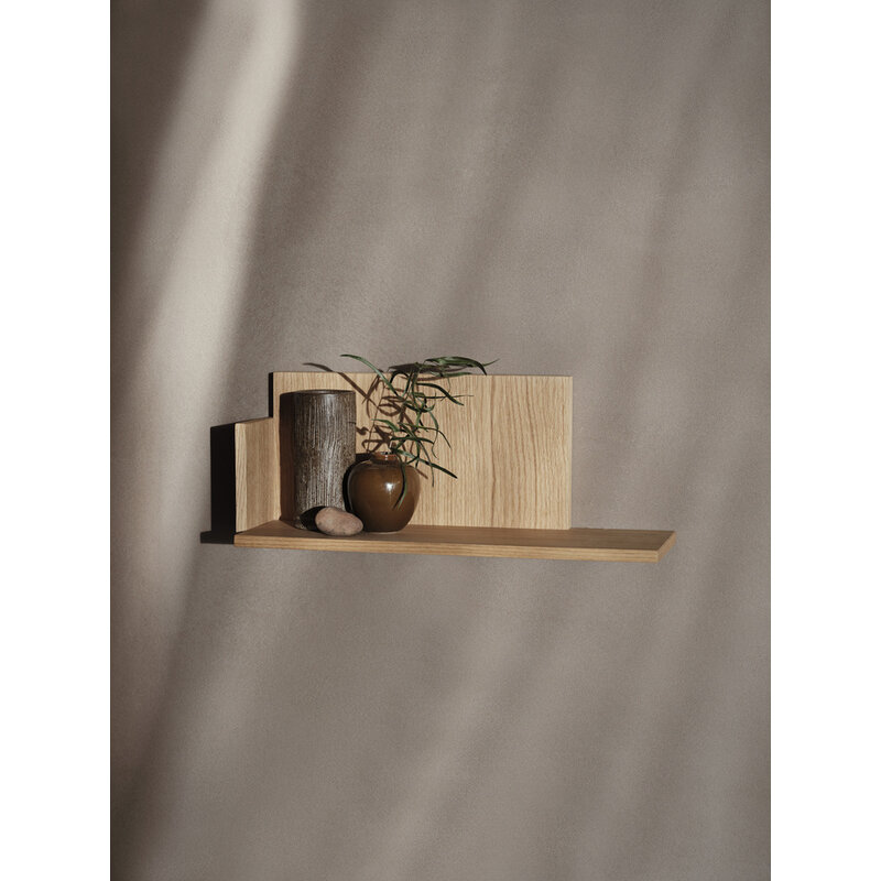 ferm LIVING-collectie Stagger Shelf  Low  Oiled Oak