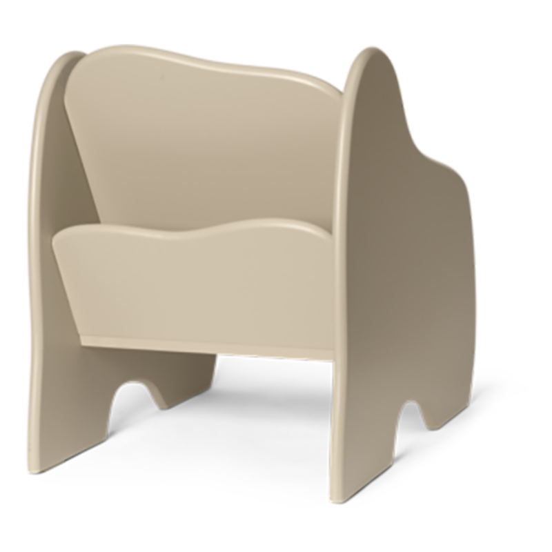 ferm LIVING-collectie Slope Lounge Chair  Cashmere