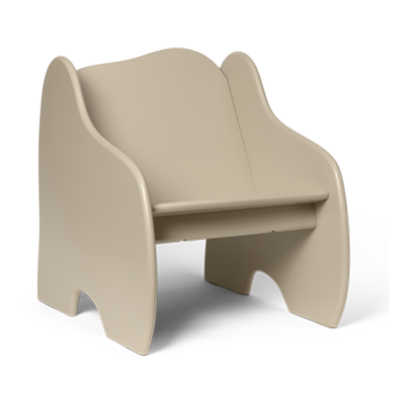ferm LIVING-collectie Slope Lounge Chair  Cashmere