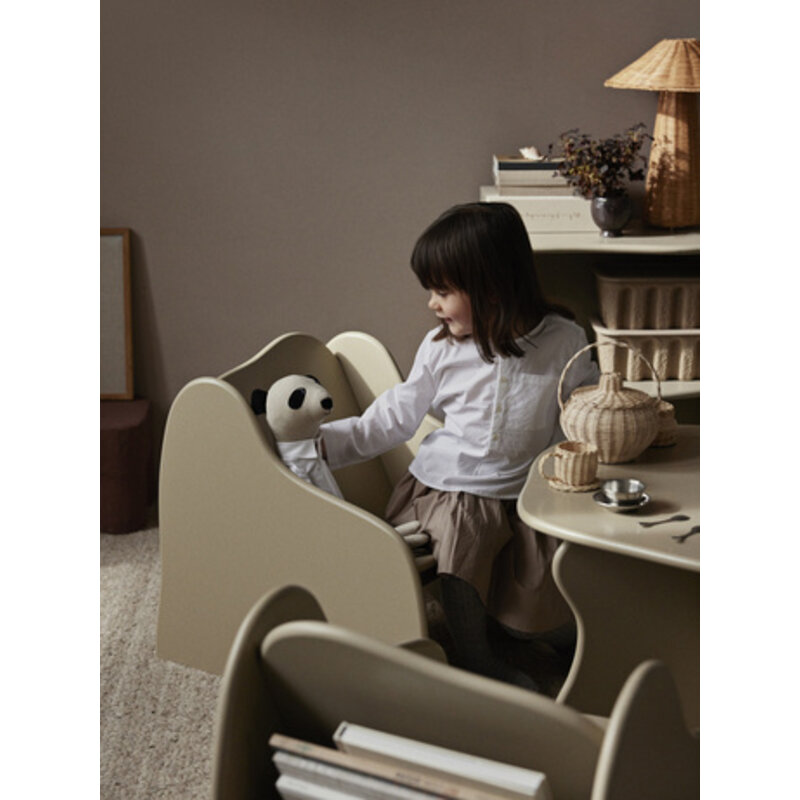ferm LIVING-collectie Slope Lounge Chair  Cashmere