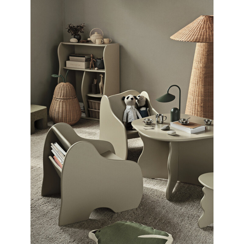 ferm LIVING-collectie Slope Lounge Chair  Cashmere