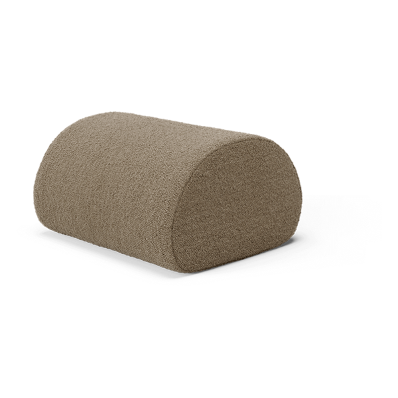 ferm LIVING-collectie Rouli Poef Puur Bouclé Zand