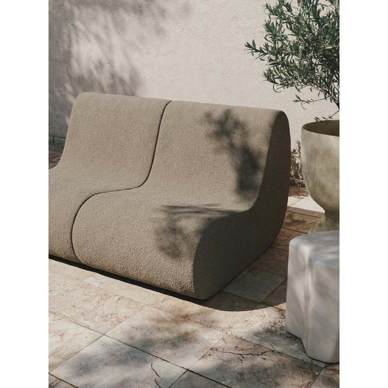 ferm LIVING-collectie Rouli Midden module Puur bouclézand