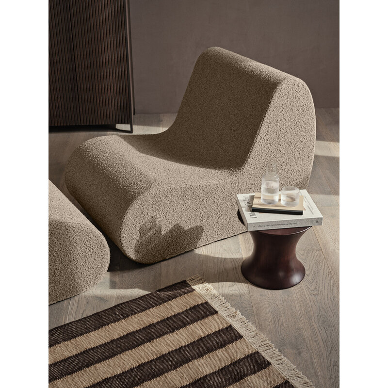 ferm LIVING-collectie Rouli Midden module Puur bouclézand