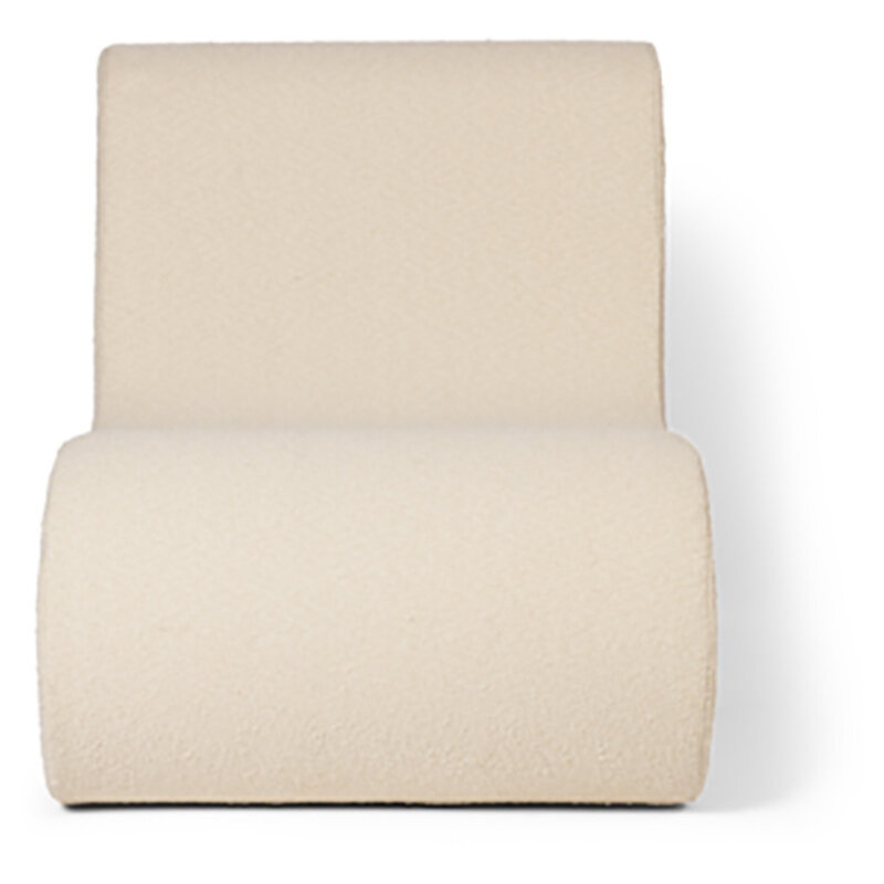 ferm LIVING-collectie Rouli Midden module Pure Bouclé Offwhite