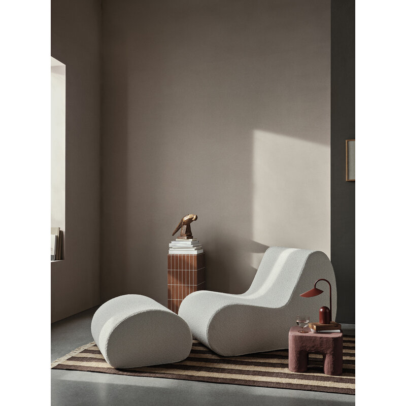 ferm LIVING-collectie Rouli Center Module Pure Bouclé  Offwhite