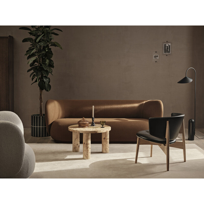 ferm LIVING-collectie Salontafel Post Small  Poulier Veneer