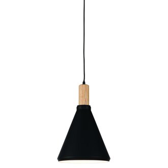 it's about RoMi Hanging lamp iron/wood Melbourne black/natural, S - Copy
