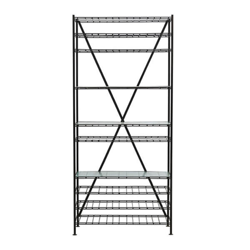 House Doctor-collectie Wine rack Gany, Black, Incl. 3 glass shelves - Copy