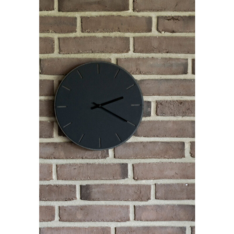 Hemverk-collectie Wandklok donker eiken - nero