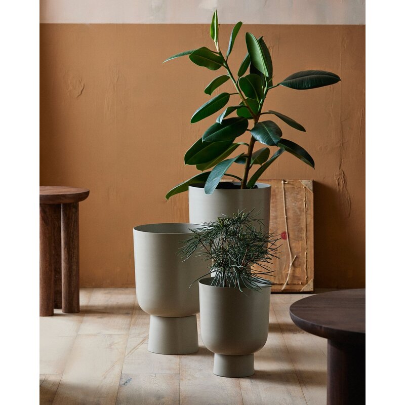 Nordal-collectie GALOA plantenbak  L - beige