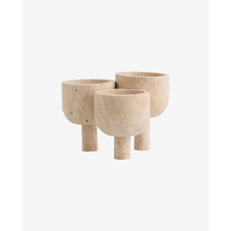Nordal-collectie ROCA pot - ivory