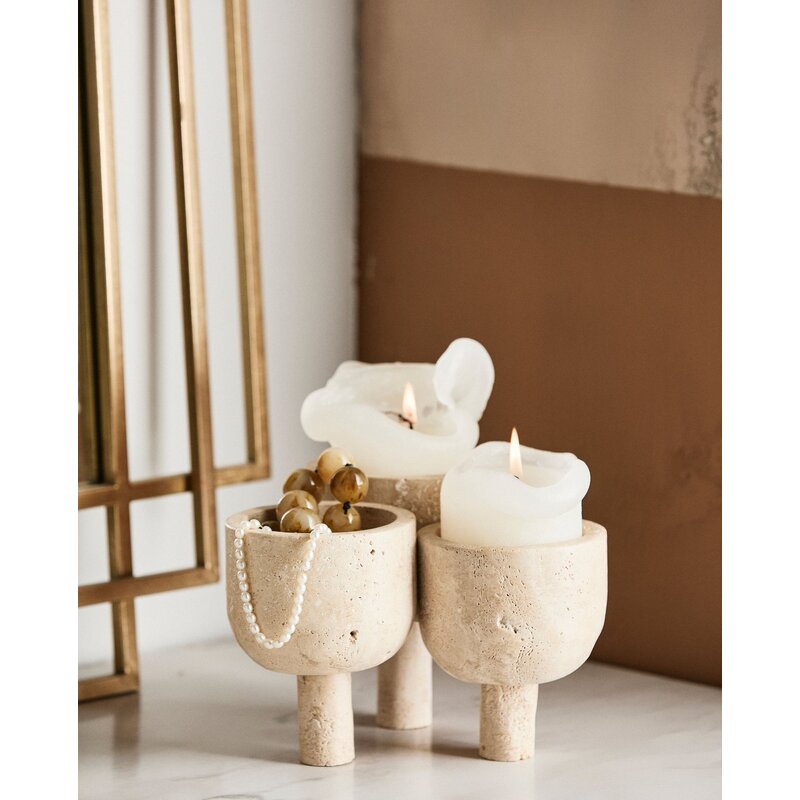 Nordal-collectie ROCA pot - ivory